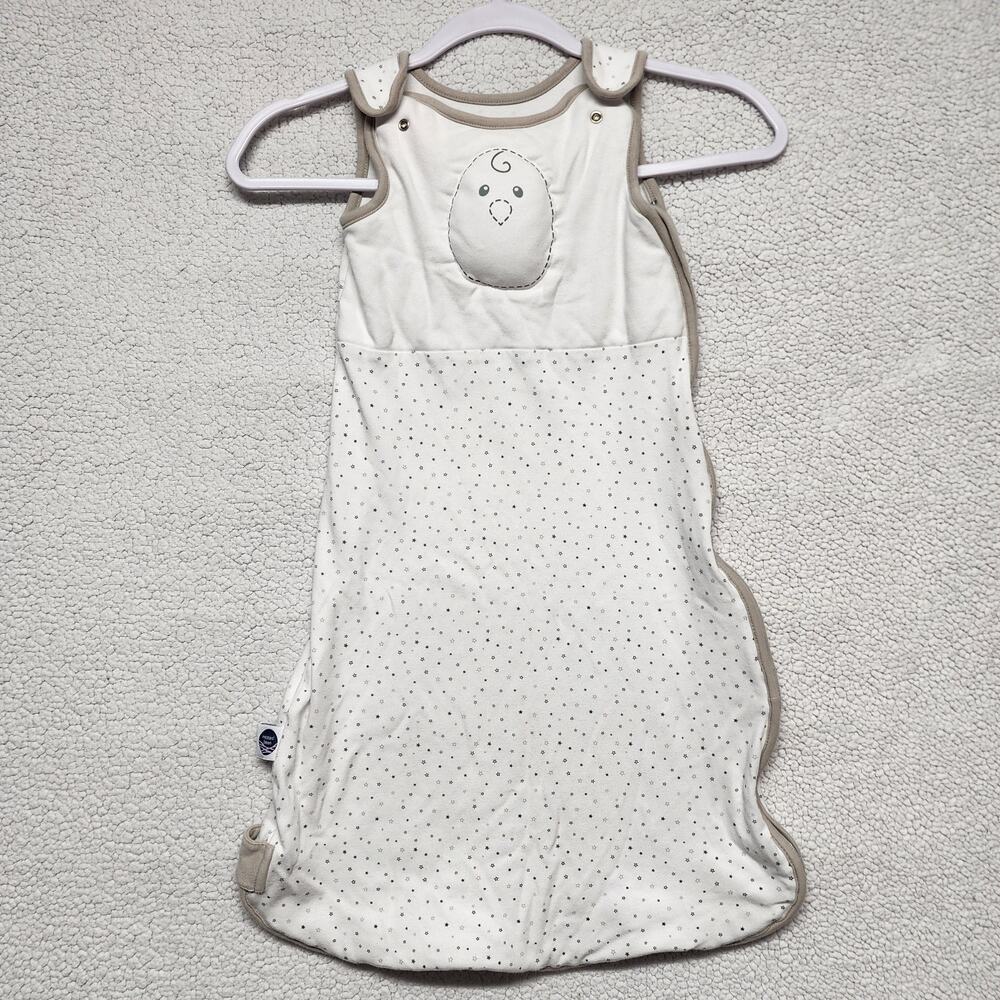 Bean Zen Sack Sleep M 6-15 Mths 16-26 lbs Wearable Blanket Side Zip 100% Cotton